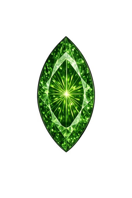 Lab Created Green Tourmaline #152, Marquise
