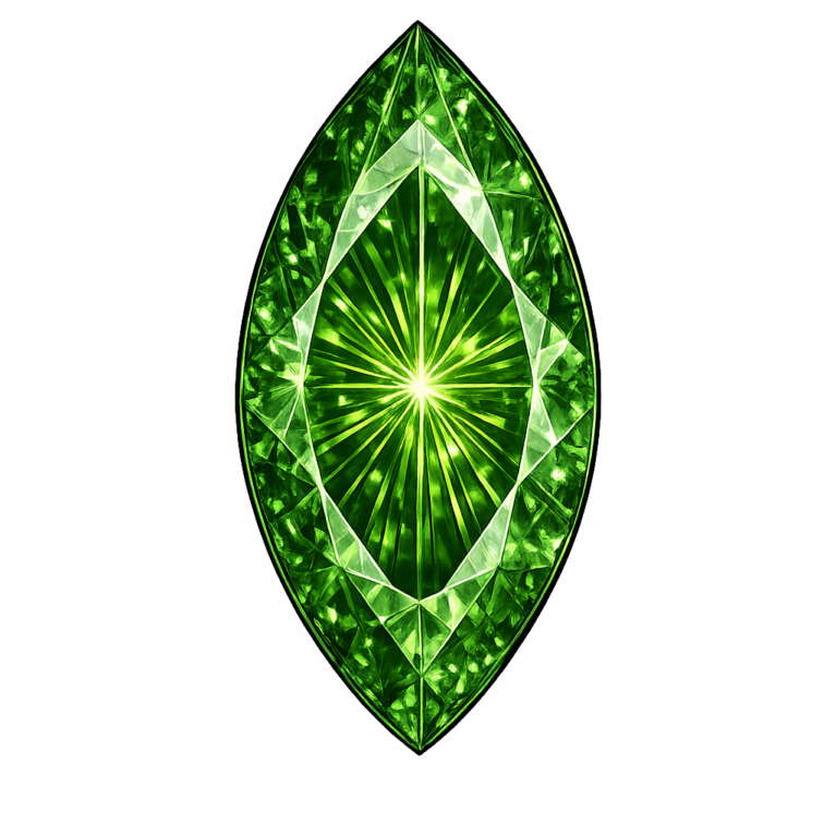 Lab Created Green Tourmaline #152, Marquise
