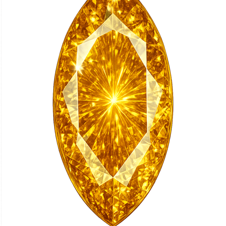 Lab Created Yellow Sapphire #22, Marquise