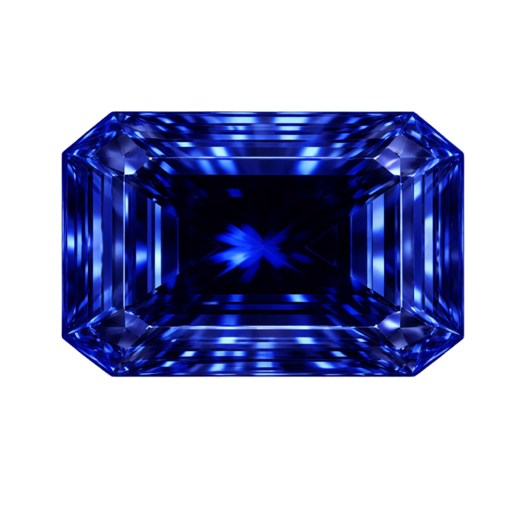 Lab Created Blue Sapphire #34, Octagon