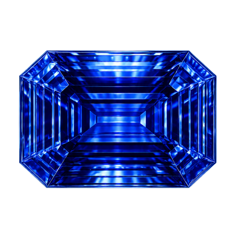 Lab Created Blue Spinel #113, Octagon