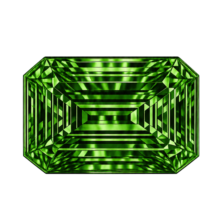 Lab Created Green Tourmaline #152, Octagon