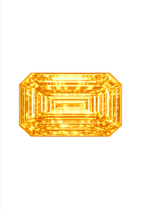 Lab Created Yellow Sapphire #22, Octagon