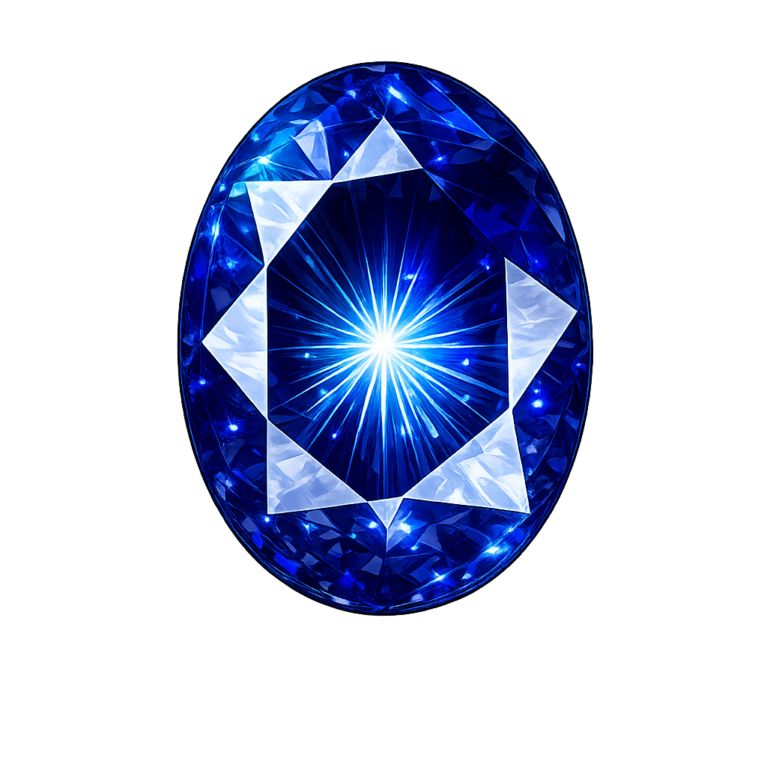 Lab Created Blue Spinel #113, Oval