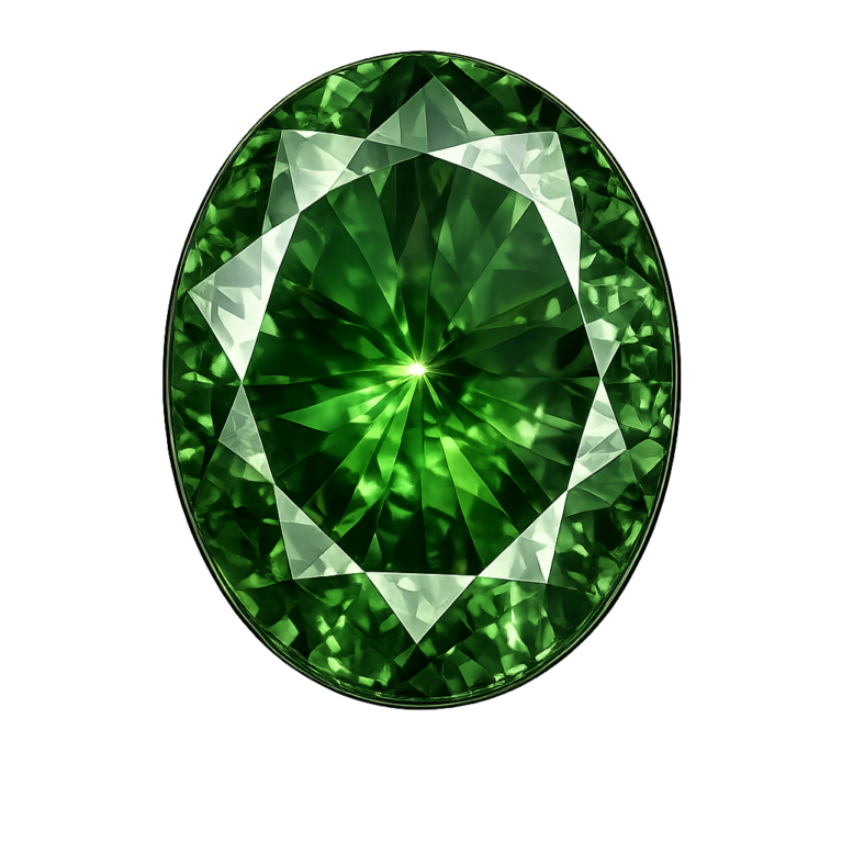 Lab Created Green Tourmaline #149, Oval