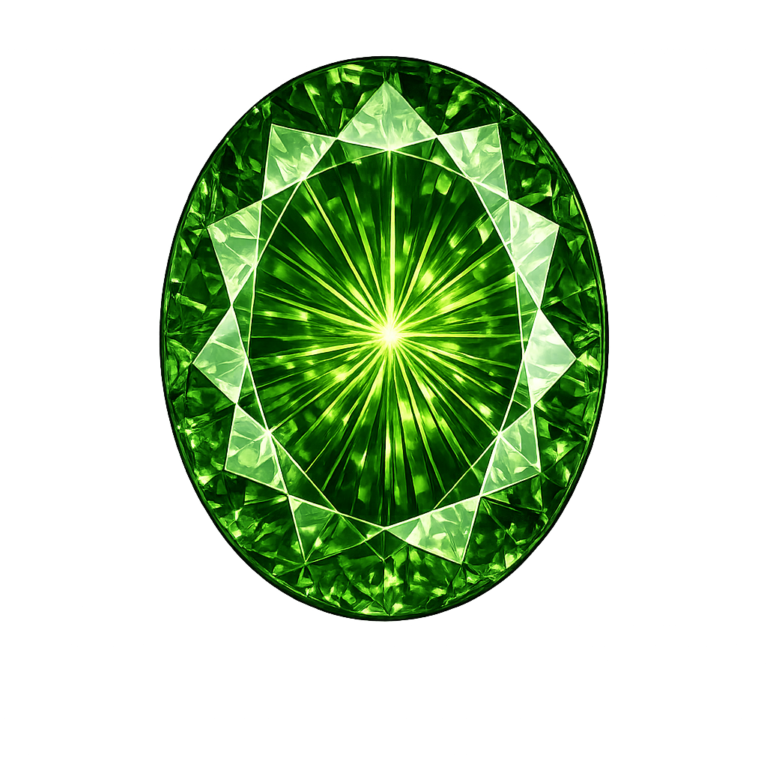 Lab Created Green Tourmaline #152, Oval