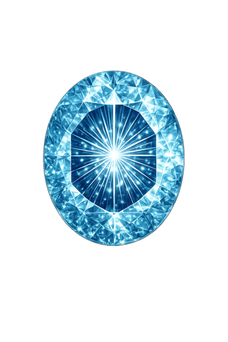 Lab Created Aquamarine #107, Oval