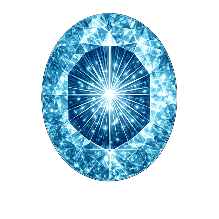 Lab Created Aquamarine #107, Oval