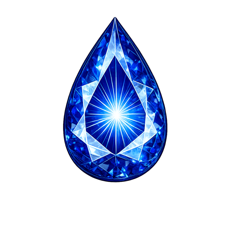 Lab Created Blue Spinel #113, Pear