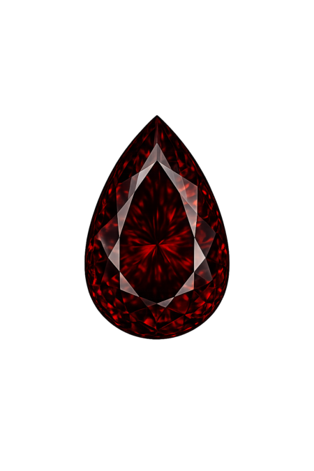 Lab Created Garnet #10, Pear