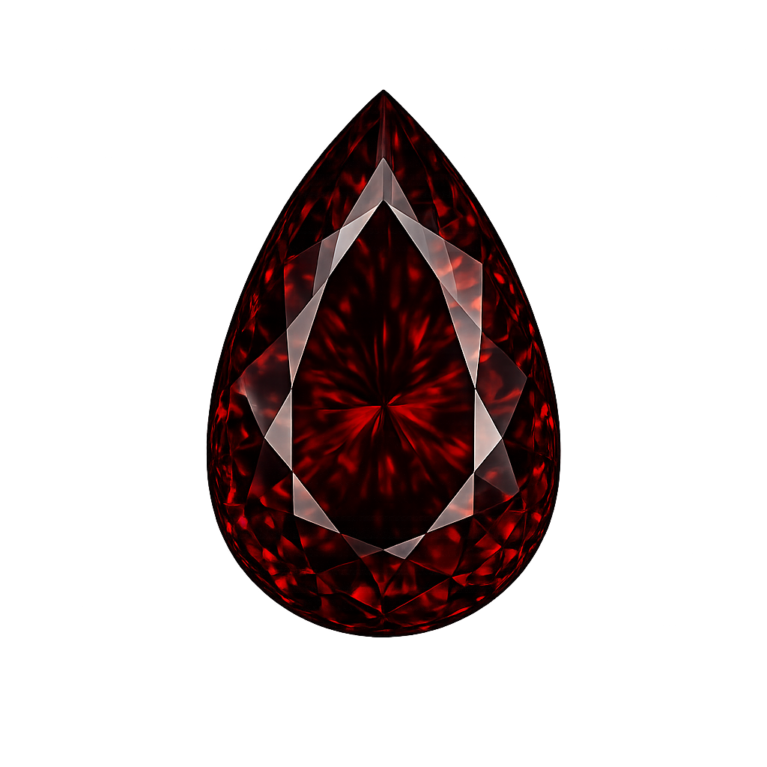 Lab Created Garnet #10, Pear