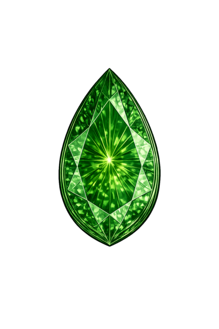 Lab Created Green Tourmaline #149, Pear