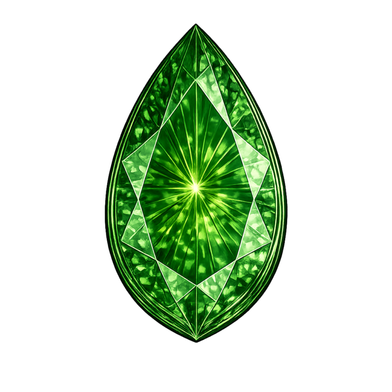 Lab Created Green Tourmaline #149, Pear