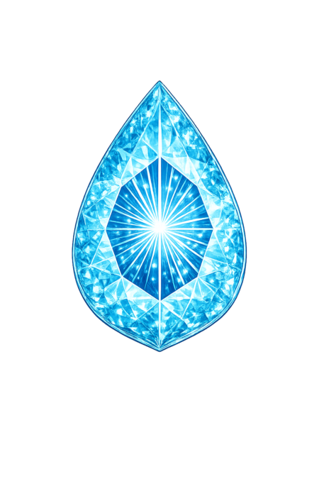 Lab Created Aquamarine #108, Pear