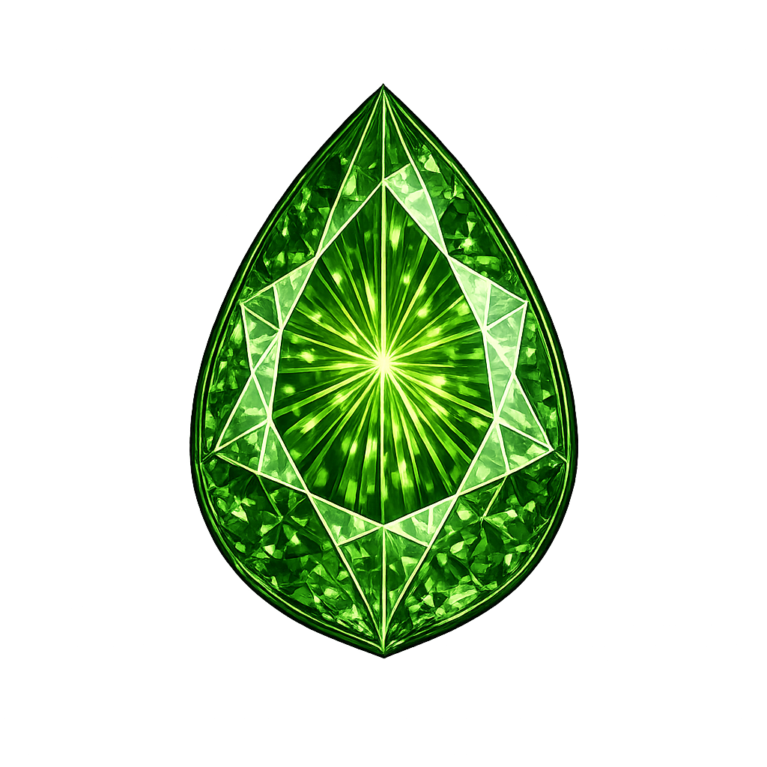 Lab Created Green Tourmaline #152, Pear
