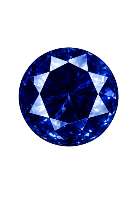 Lab Created Blue Sapphire #33, Round