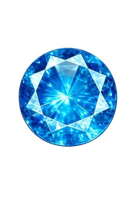 Lab Created Blue Zircon #120, Round