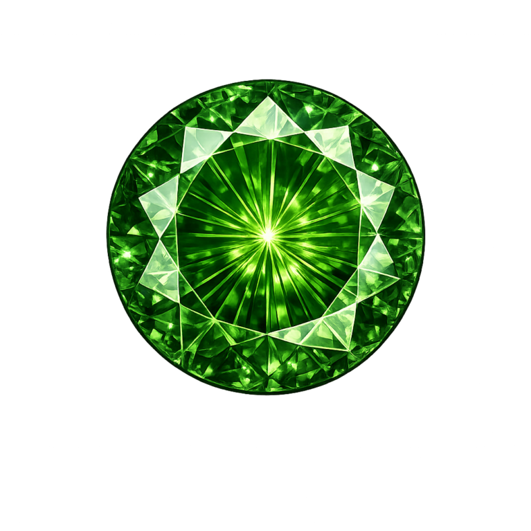 Lab Created Green Tourmaline #152, Round