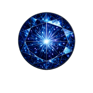 Lab Created Blue Sapphire #35, Round