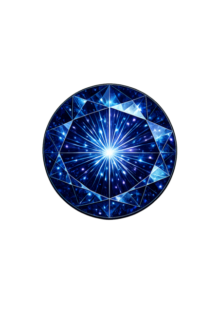Lab Created Blue Sapphire #35, Round