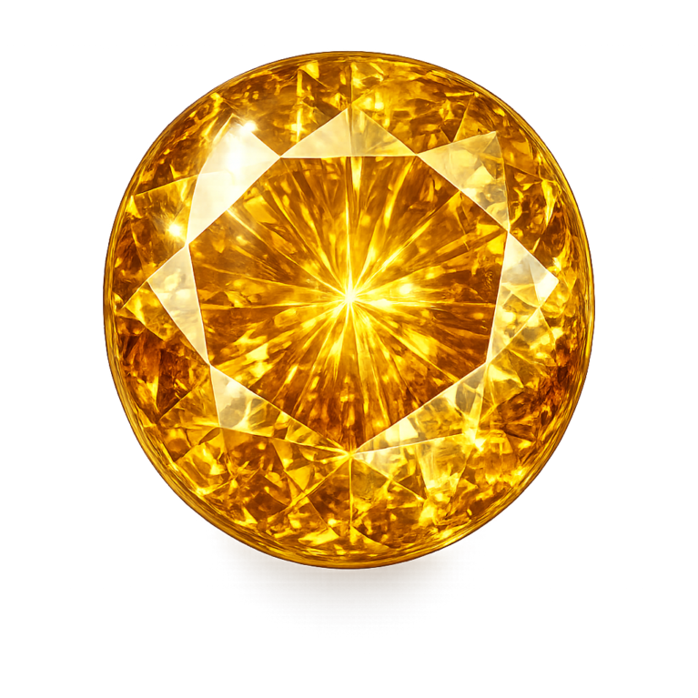 Lab Created Yellow Sapphire #22, Round