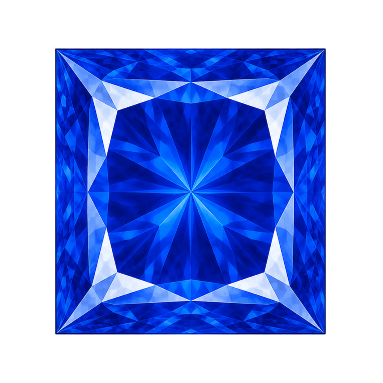 Lab Created Blue Spinel #112, Square