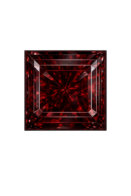 Lab Created Garnet #10, Square