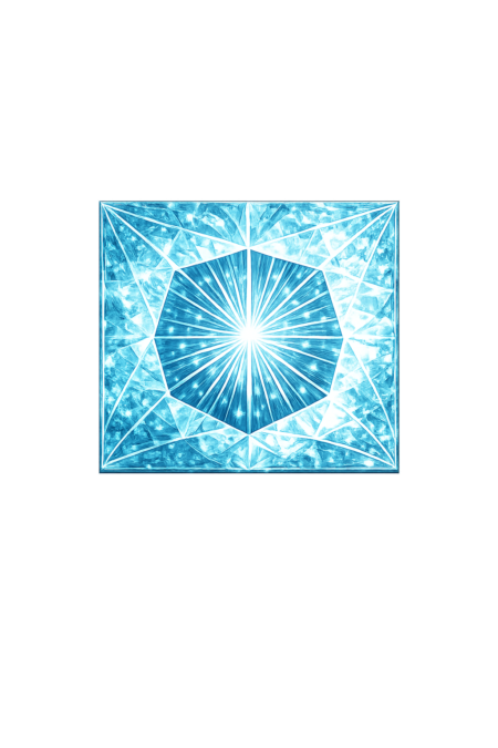 Lab Created Aquamarine #107, Square