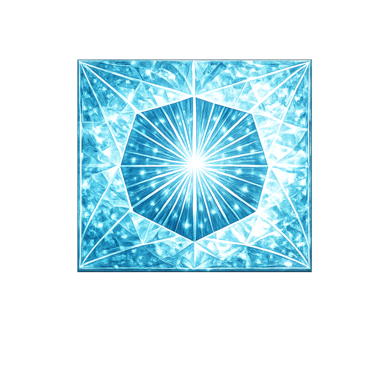Lab Created Aquamarine #107, Square