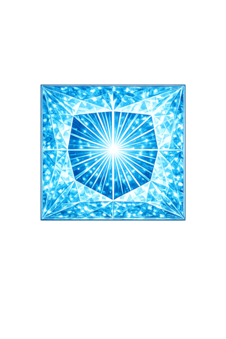 Lab Created Aquamarine #108, Square