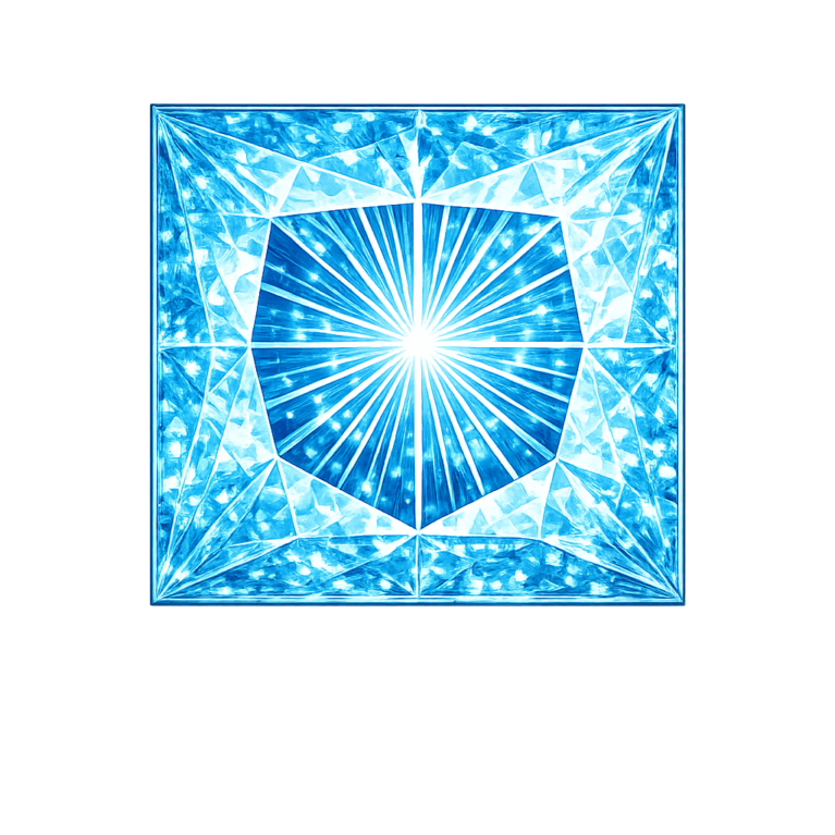 Lab Created Aquamarine #108, Square