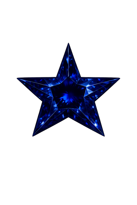 Lab Created Blue Sapphire #34, Star