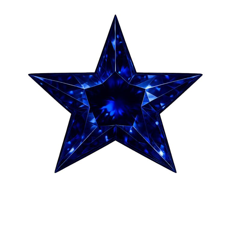Lab Created Blue Sapphire #34, Star