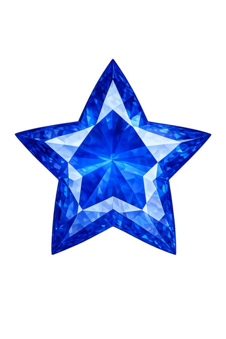 Lab Created Blue Spinel #112, Star
