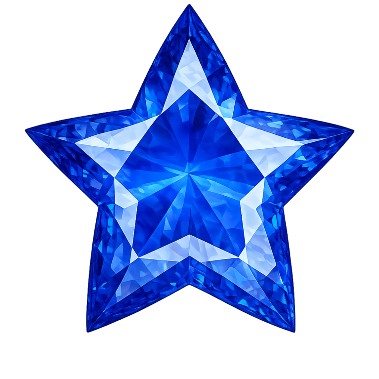 Lab Created Blue Spinel #112, Star