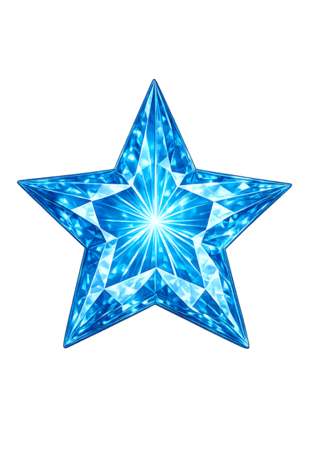 Lab Created Blue Zircon #120, Star