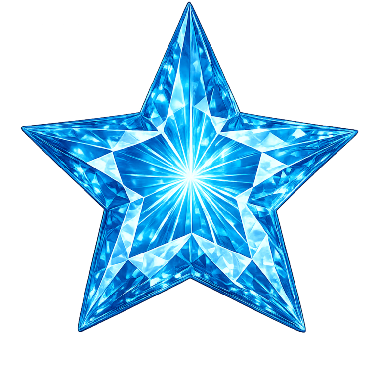 Lab Created Blue Zircon #120, Star