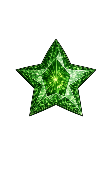 Lab Created Green Tourmaline #149, Star