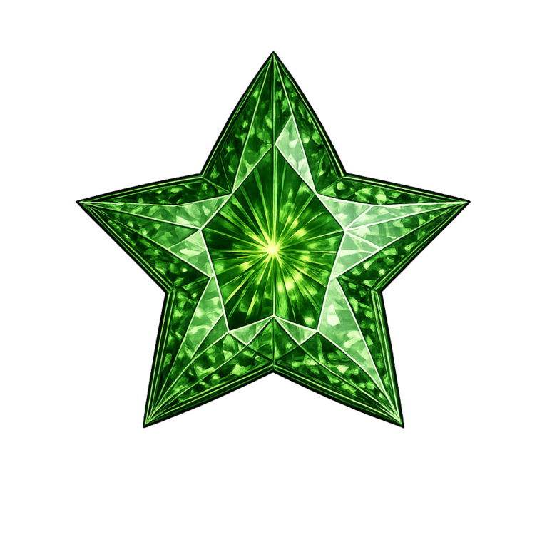 Lab Created Green Tourmaline #149, Star