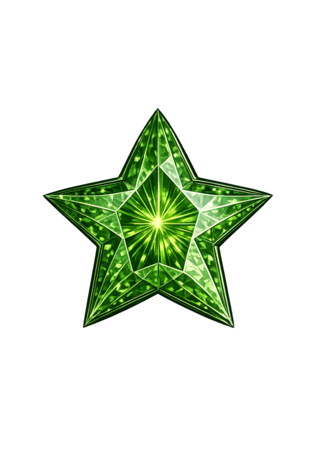 Lab Created Green Tourmaline #152, Star