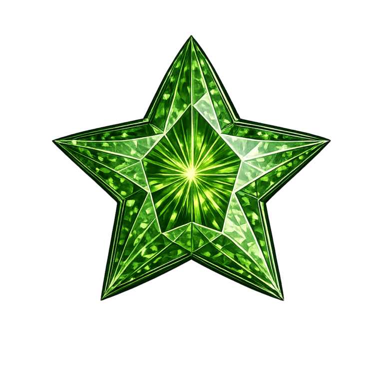 Lab Created Green Tourmaline #152, Star