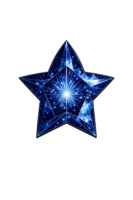 Lab Created Blue Sapphire #35, Star