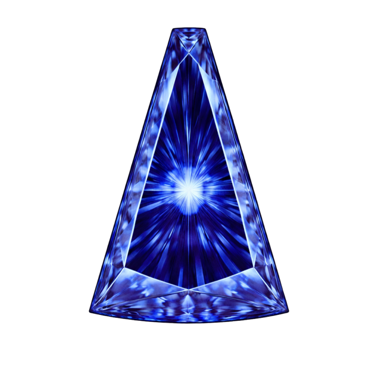 Lab Created Blue Sapphire #33, Tapper