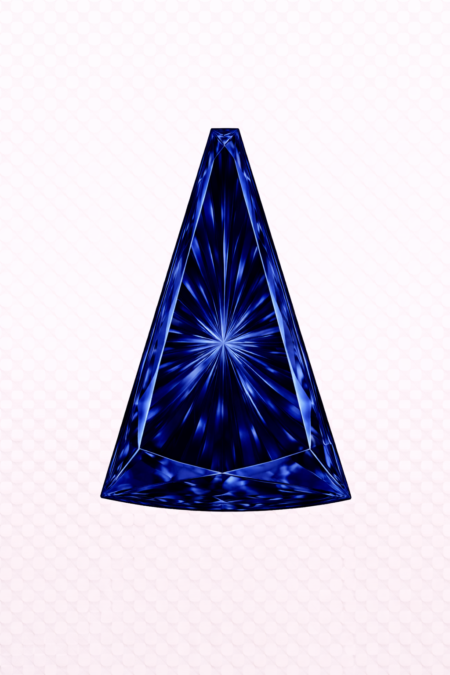 Lab Created Blue Sapphire #34, Tapper