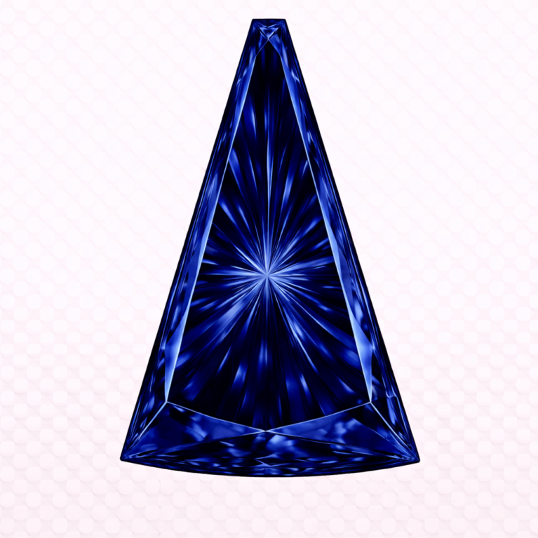 Lab Created Blue Sapphire #34, Tapper