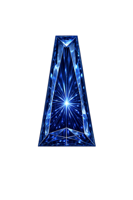 Lab Created Blue Sapphire #35, Tapper