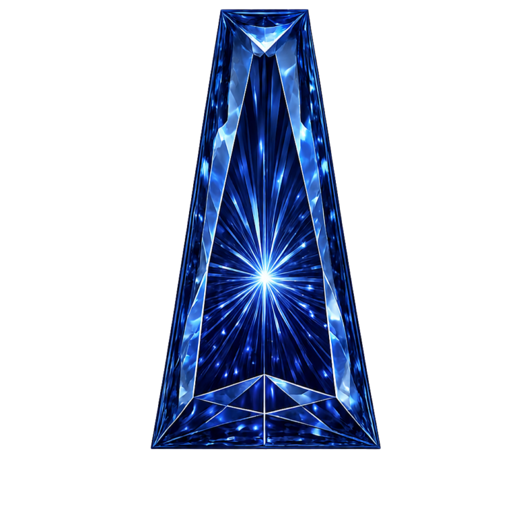 Lab Created Blue Sapphire #35, Tapper
