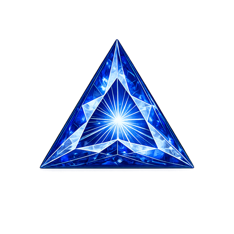 Lab Created Blue Spinel #114, Triangle