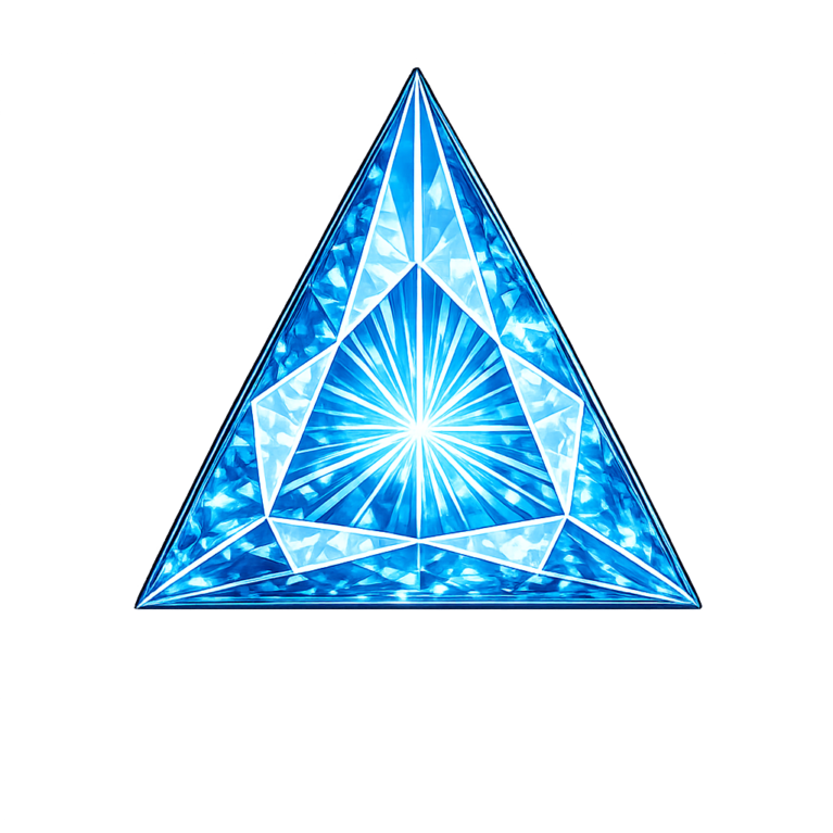 Lab Created Blue Zircon #120, Triangle