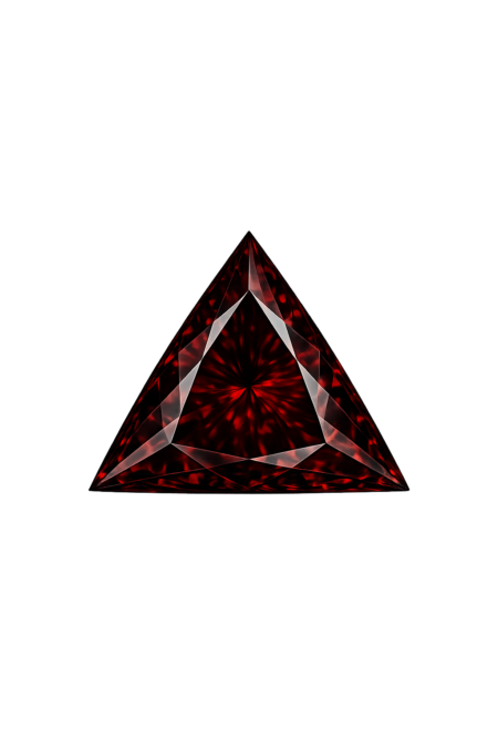 Lab Created Garnet #10, Triangle